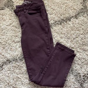 Purple Jegging Capris